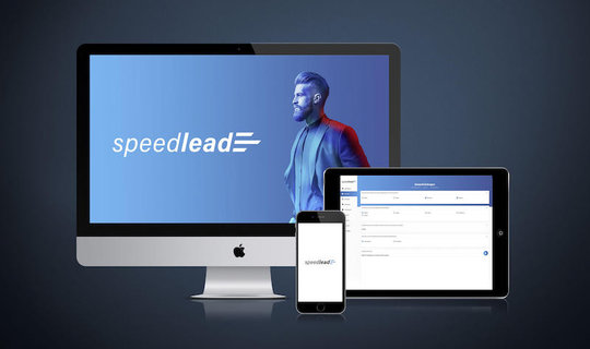 speedlead Website auf 3 Bildschirmen