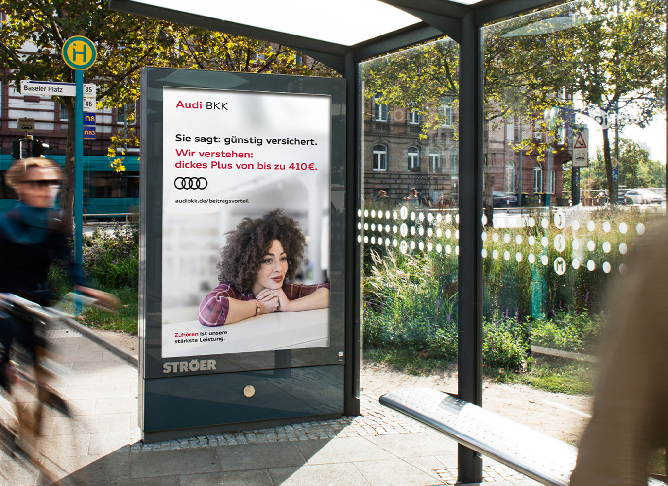 Audi BKK Markenpositionierung - Plakatwerbung