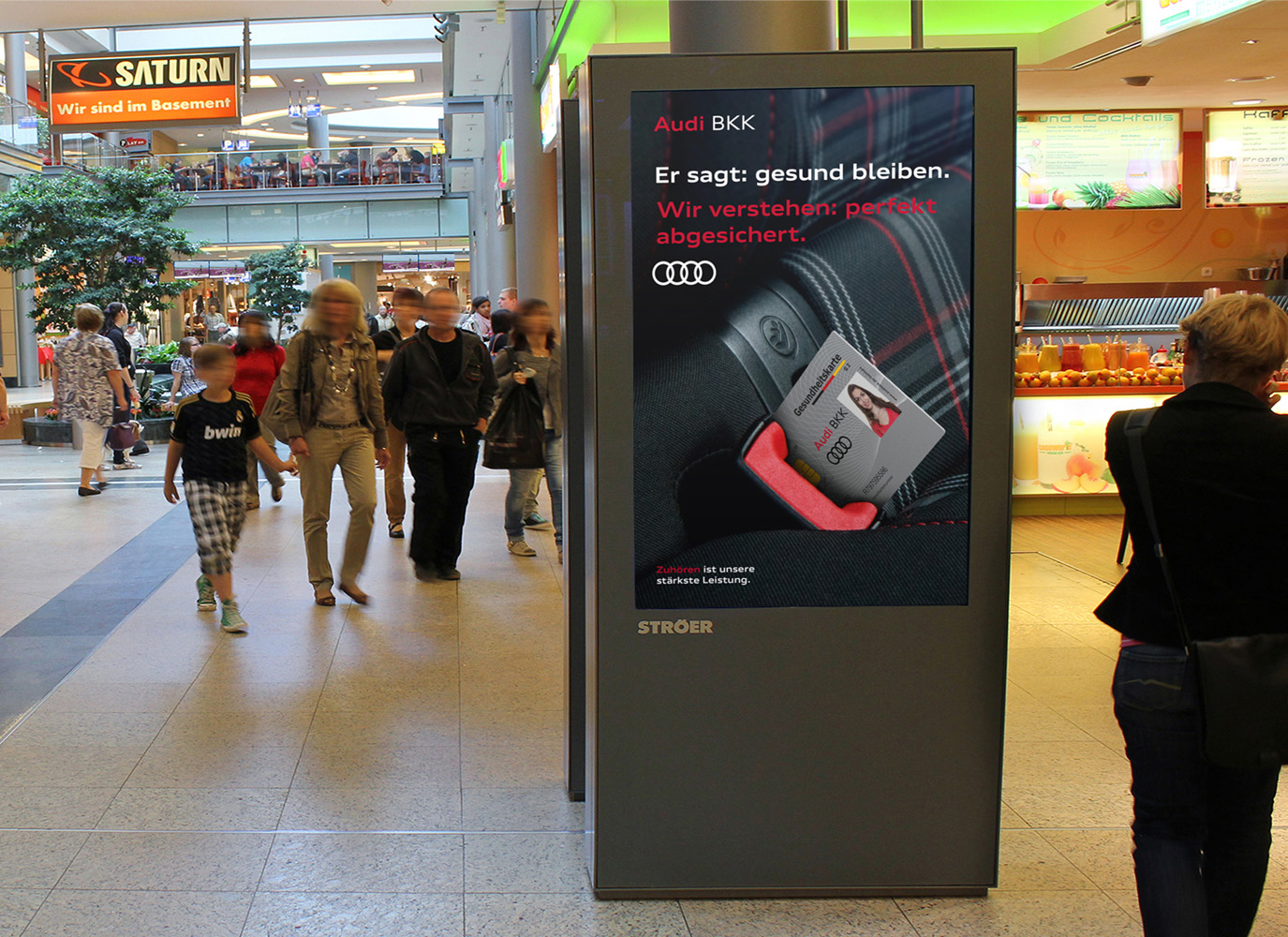Audi BKK Markenpositionierung - Plakatwerbung