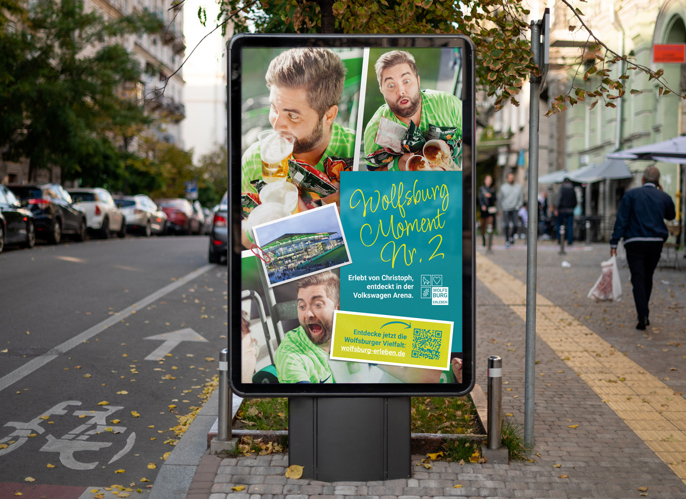 Plakatwerbung im Rahmen der Kampagne Wolfsburg erleben